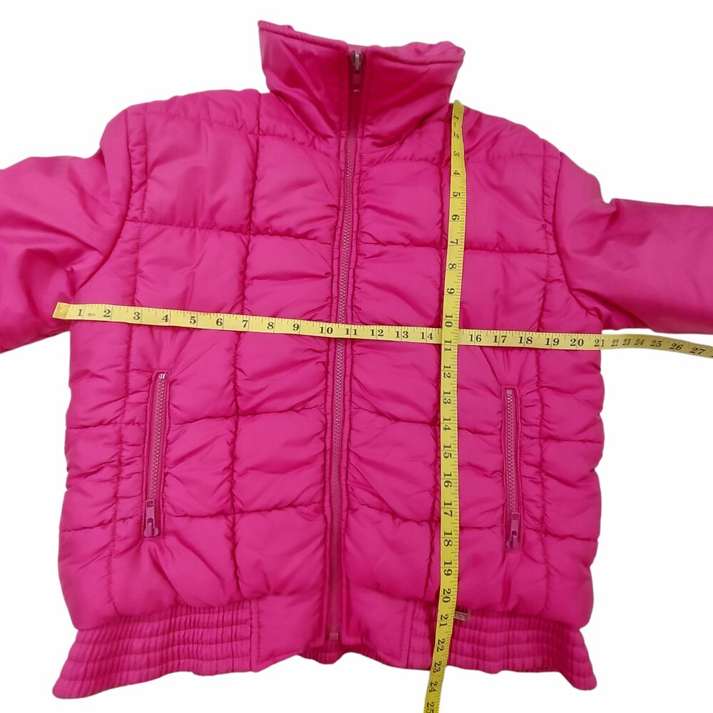 Vintage Fera Puffer Jacket Womens 10 Hot Pink Full Zip Insulated Winter Outdoor - Picture 9 of 12